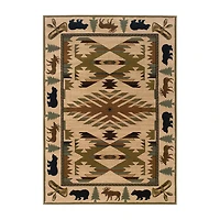Covington Home Harlow Cabin Hearth 46"X65" Indoor Rectangular Accent Rug