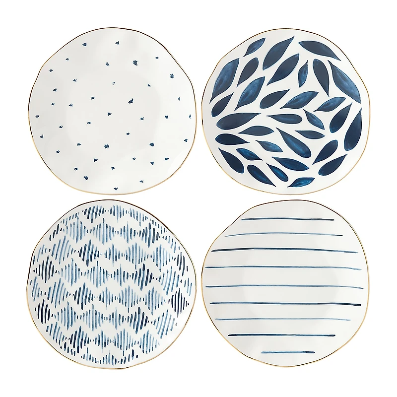 Lenox Blue Bay 4-pc. Porcelain Dessert Plate