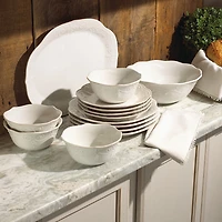 Lenox French Perle White 12-pc. Stoneware Dinnerware Set