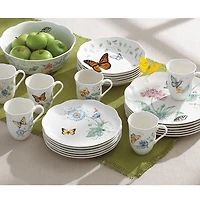 Lenox Butterfly Meadow Porcelain Salad Bowl Set