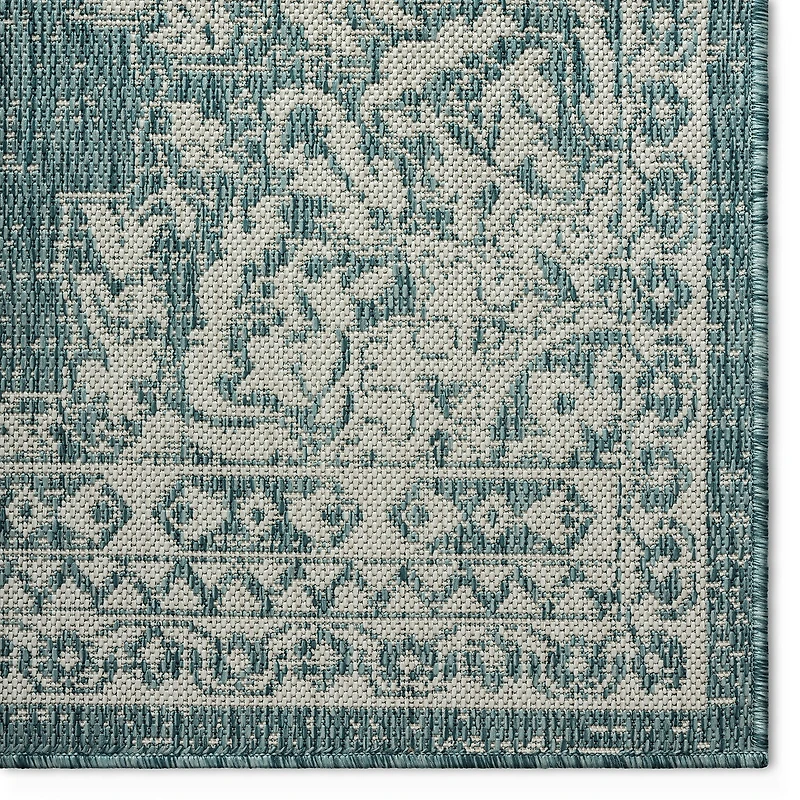 Nicole Miller Country Azalea Medallion UV Protection Washable Outdoor Rectangular Area Rug