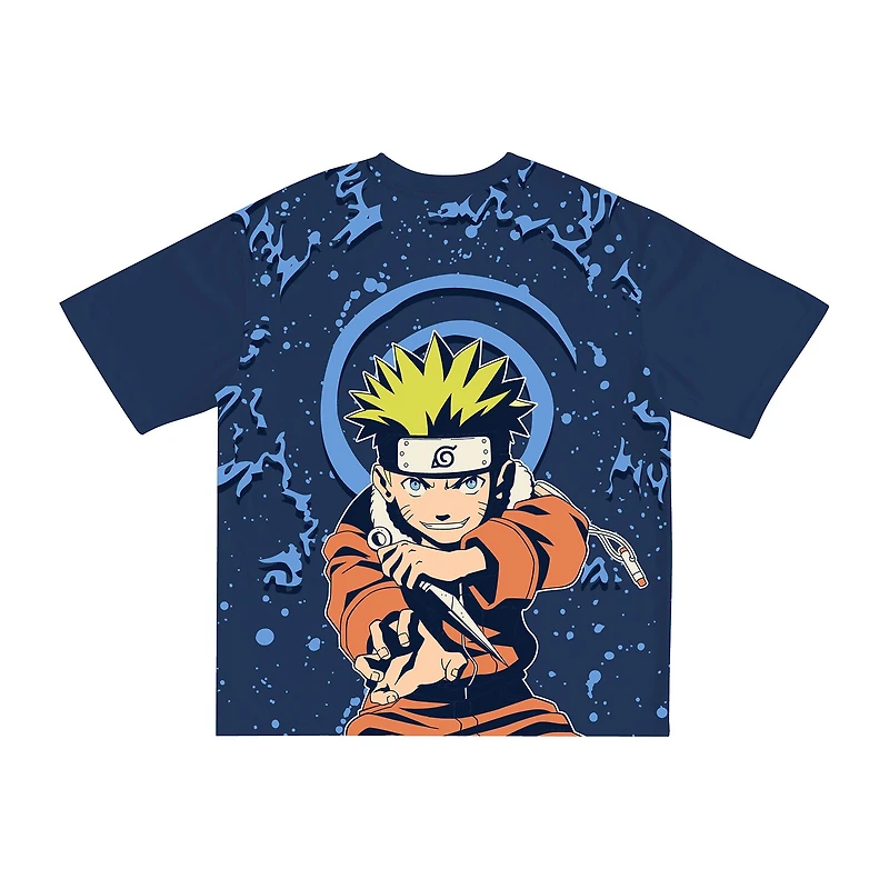 Little & Big Kid Boys Crew Neck Short Sleeve Oversized Naruto Graphic T-Shirt