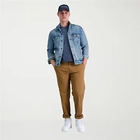 Haggar Life Khaki Comfort Chino Mens Waistband Straight Fit Flat Front Pant