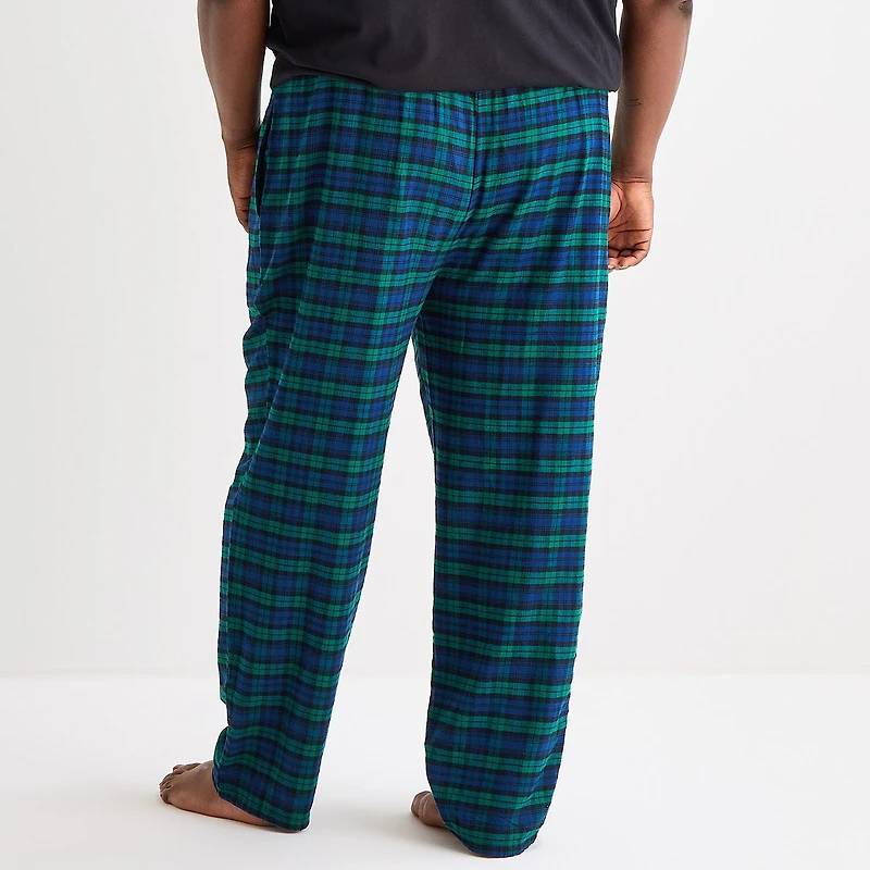 St. John's Bay Mens Big and Tall Flannel Pajama Pants