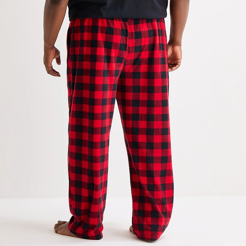 St. John's Bay Mens Big and Tall Microfleece Pajama Pants