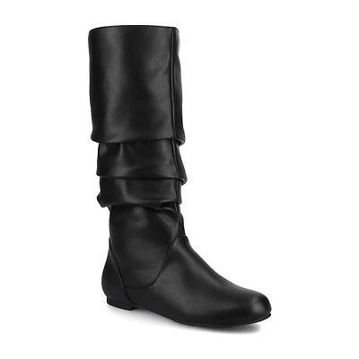 Journee Collection Womens Jayne-Wdwc Wide Calf Flat Heel Slouch Boots