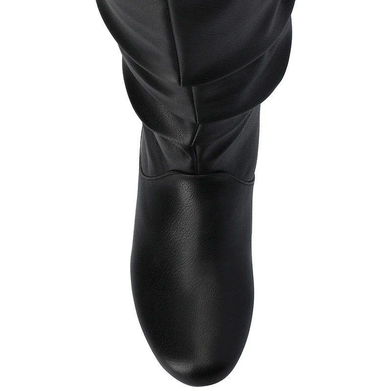 Journee Collection Womens Jayne-Wdwc Wide Calf Flat Heel Slouch Boots