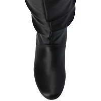 Journee Collection Womens Jayne-Wdwc Wide Calf Flat Heel Slouch Boots