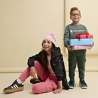 Champion Big Kid Girls Mid Rise Cuffed Active Fleece Cargo Pant