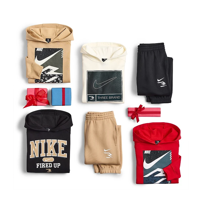 Nike 3BRAND by Russell Wilson Boys Long Sleeve Fleece Active Hoodie