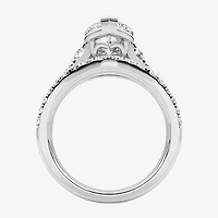 Grown Gorgeous (F,Vs2) Womens 3 5/8 Ct. T.W. Lab White Diamond 14K Gold or Platinum Marquise Side Stone Bridal Set
