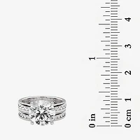Grown Gorgeous Vs2, F Womens 4 1/4 CT. T.W. Lab White Diamond 14K Gold or Platinum Round Side Stone Bridal Set