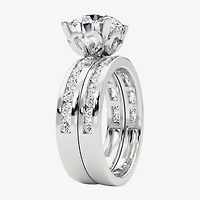 Grown Gorgeous Vs2, F Womens 4 1/4 CT. T.W. Lab White Diamond 14K Gold or Platinum Round Side Stone Bridal Set