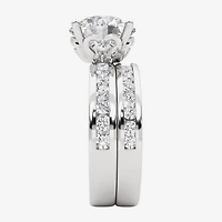 Grown Gorgeous Vs2, F Womens 4 1/4 CT. T.W. Lab White Diamond 14K Gold or Platinum Round Side Stone Bridal Set