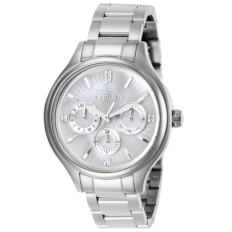 Invicta Womens Silver Tone Stainless Steel Bracelet Watch 28656