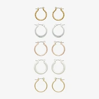 Mixit Womens Hypoallergenic 5 Pair Earring Set