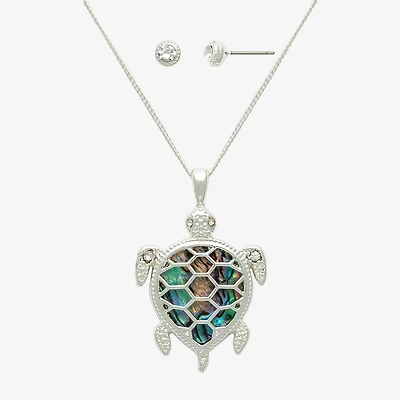 Mixit Womens Cubic Zirconia Hypoallergenic 2-pc. Jewelry Set