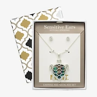 Mixit Womens Cubic Zirconia Hypoallergenic 2-pc. Jewelry Set