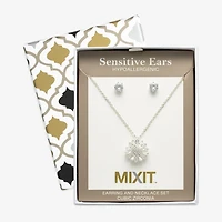 Mixit Womens Flower Hypoallergenic 2-pc. Jewelry Set