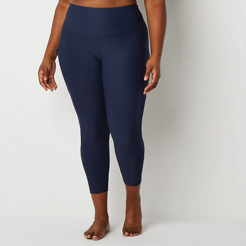 Xersion EverContour Plus Womens High Rise 7/8 Ankle Legging