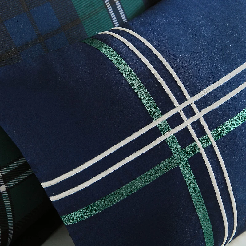 Intelligent Design Cameron Plaid Comforter Set with Decorative Pillow