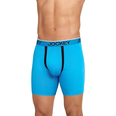 Jockey Chafe Proof Microfiber Mens 3 Pack Boxer Briefs 9251-004
