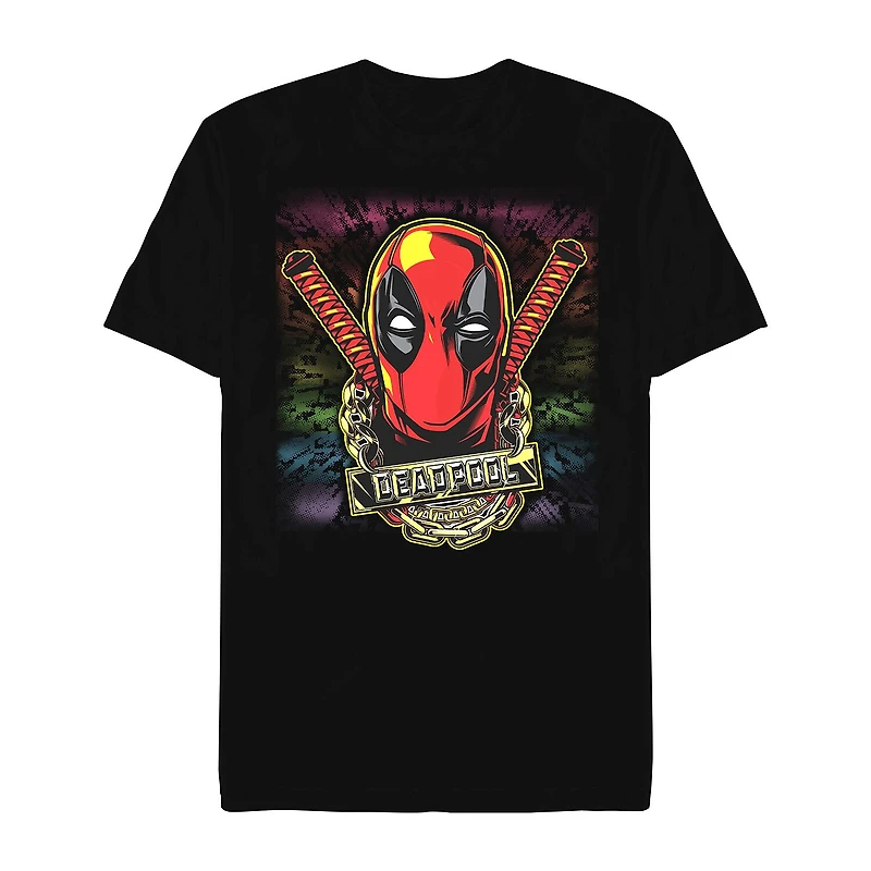 Mens Short Sleeve Deadpool Graphic T-Shirt