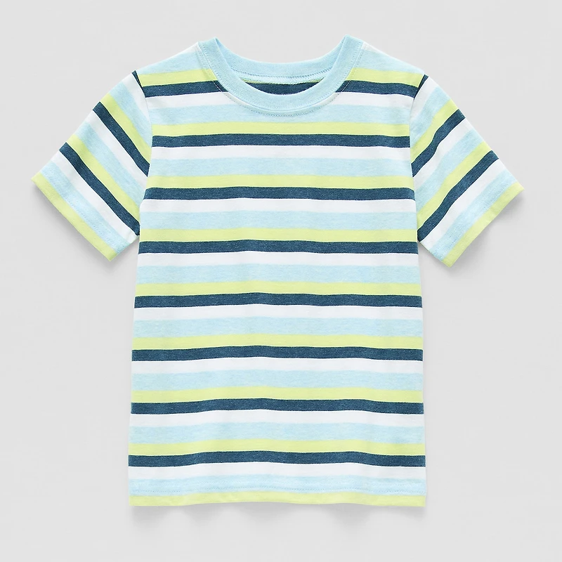 Okie Dokie Toddler & Little Boys Crew Neck Short Sleeve T-Shirt