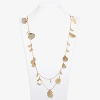 Bijoux Bar Gold Tone Womens 34 Inch Strand Necklace
