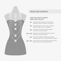 Bijoux Bar Gold Tone Womens 34 Inch Strand Necklace
