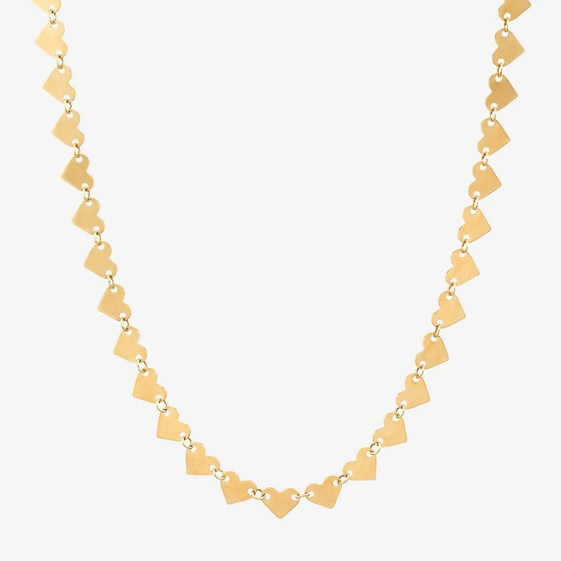 Gold Addiction Womens 14K Gold 18 Inch Link Necklace