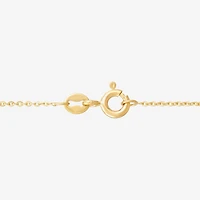 Womens 10K Gold Butterfly 18 Inch Pendant Necklace