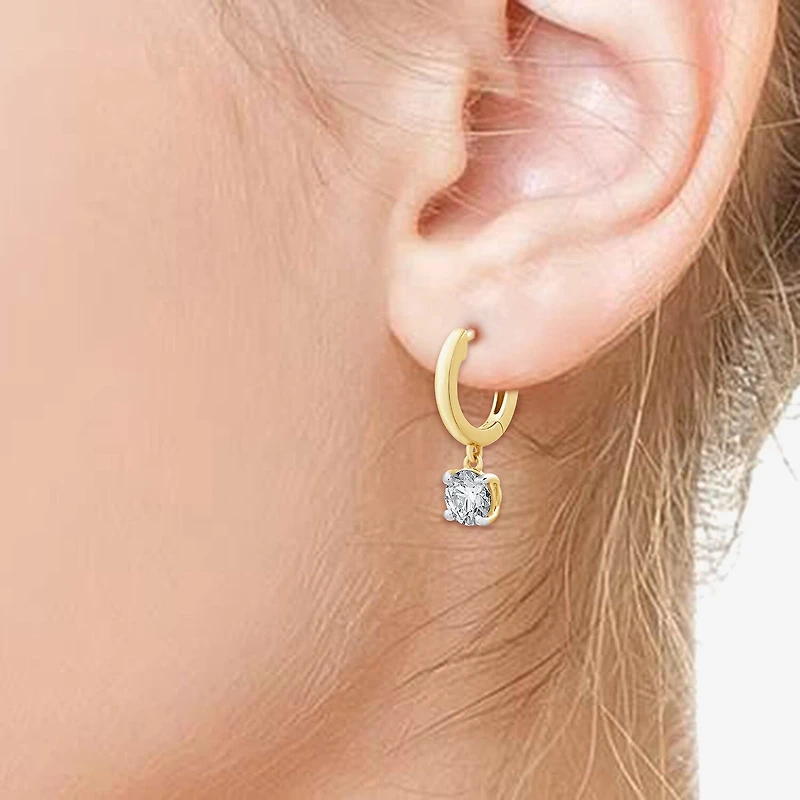 Yes, Please! Womens Lab Created White Sapphire Sterling Silver 2 Pair Jewelry Set