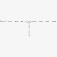 Made in Italy Womens Sterling Silver Heart 16 Inch Pendant Necklace