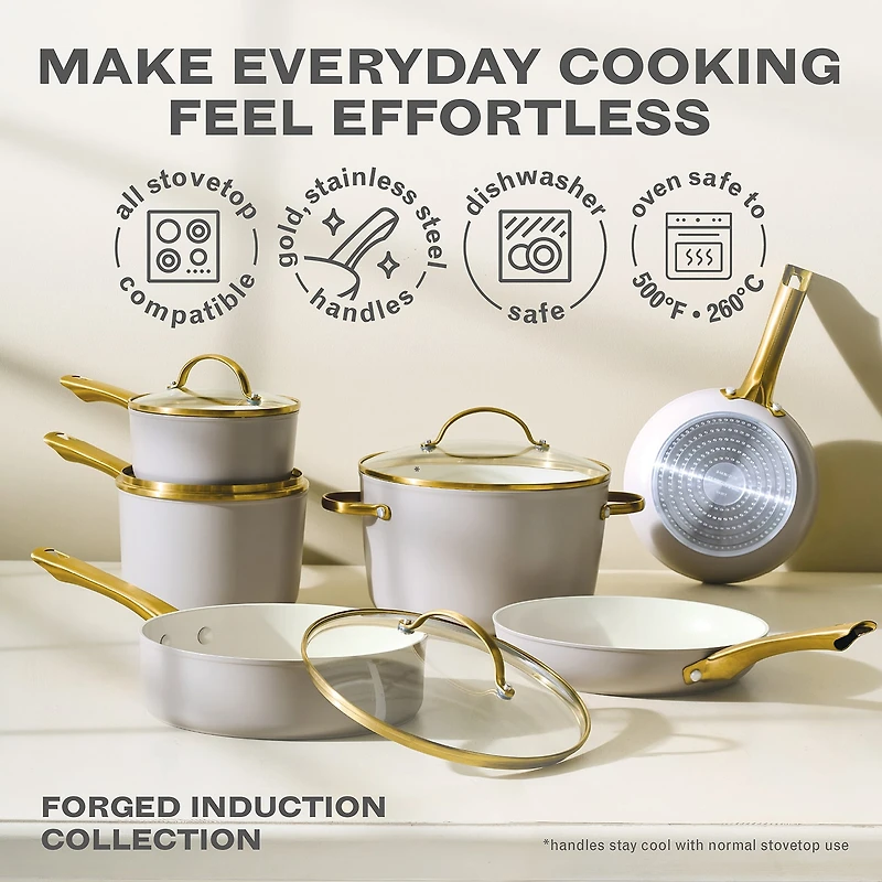 Farberware Forged Induction Ceramic 12-pc. Cookware Set