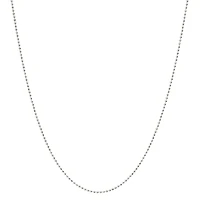 Silver Treasures Made in Italy 18-20" Bead Chain Necklace