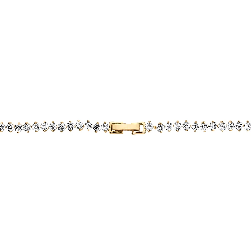 DiamonArt® Womens 2-pc. White Cubic Zirconia 14K Gold Over Brass Necklace Set