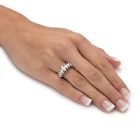 Womens 1 1/2 CT. T.W. Cubic Zirconia 18K Gold Over Brass Engagement Ring