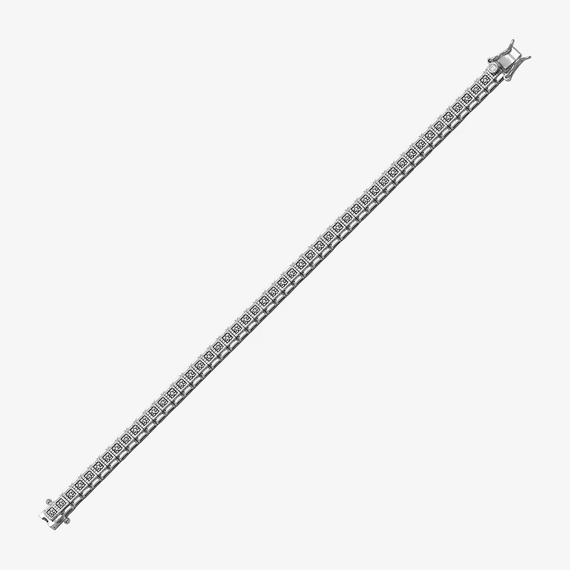 Sparkle Allure Diamond Accent Silver Over Bronze 7.25 Inch Tennis Bracelet