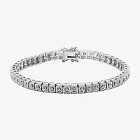 Sparkle Allure Diamond Accent Silver Over Bronze 7.25 Inch Tennis Bracelet