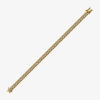 Sparkle Allure Diamond Accent 14K Gold Over Bronze 7.25 Inch Tennis Bracelet