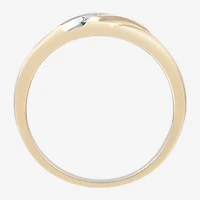 Mens 1/8 CT. T.W. Natural White Diamond 10K Gold Wedding Band