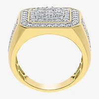 Mens 2 CT. T.W. Natural White Diamond 10K Gold Fashion Ring
