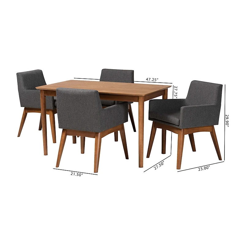 Dorina Dining Room Collection 5-pc. Rectangular Set