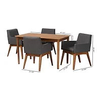Dorina Dining Room Collection 5-pc. Rectangular Set