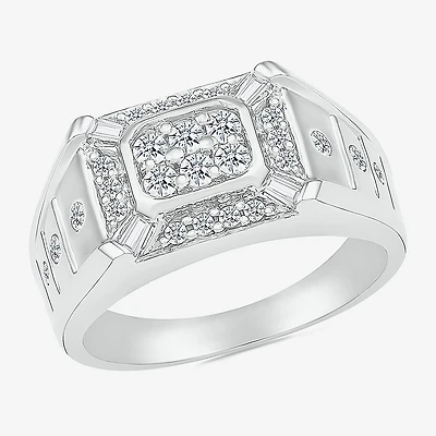 Mens 3.5MM / CT. T.W. Natural White Diamond 14K Gold Wedding Band
