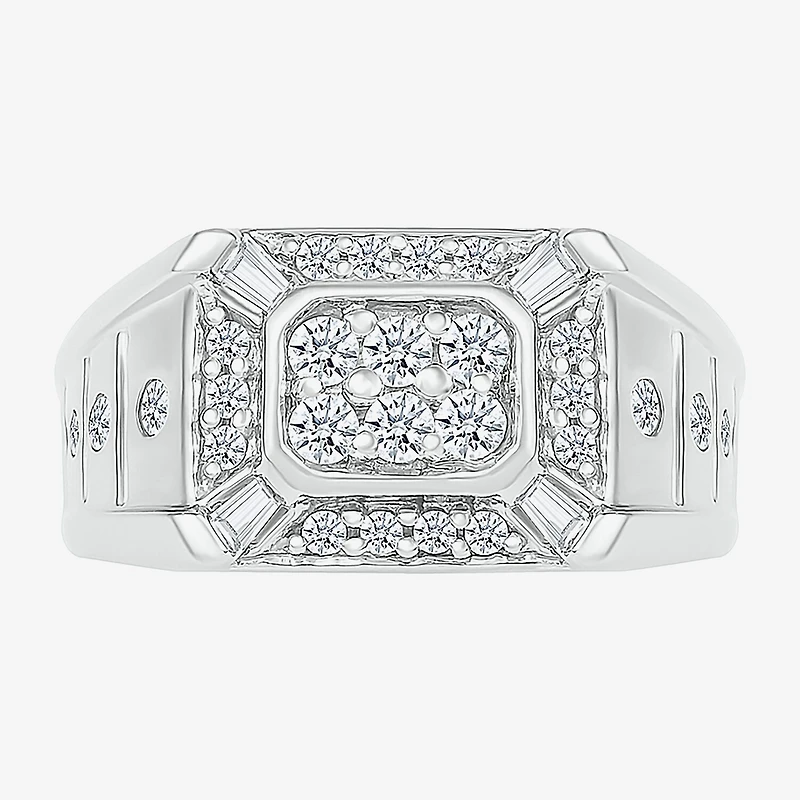 Mens 3.5MM 5/8 CT. T.W. Natural White Diamond 14K Gold Wedding Band