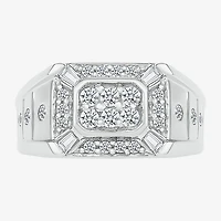 Mens 3.5MM 5/8 CT. T.W. Natural White Diamond 14K Gold Wedding Band