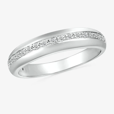 Mens 3.5MM 1/6 CT. T.W. Natural White Diamond 10K Gold Wedding Band