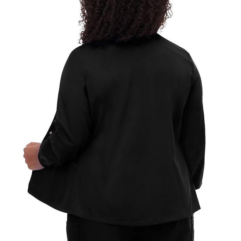 Fundamentals By White Swan 14740 Warm-Up Womens Plus Scrub Jackets
